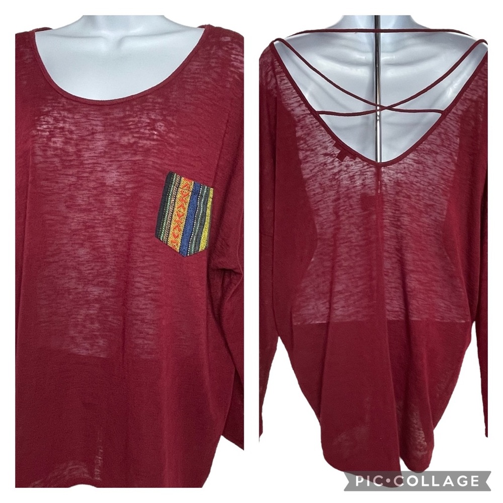 Mmcmmcmm Semi-Sheer Knit Tunic Size L